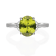 Gin & Grace 10K White Gold Genuine Peridot With Natural Diamond (I1)
Statement Ring