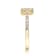 Gin & Grace 14K Yellow Gold Round-cut Real White Diamond (I1) Ring