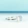 Gin & Grace 18K White Gold Aquamarine Ring with Diamond