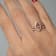 Gin & Grace 14K Rose Gold Real Diamond Ring (I1) with Genuine Morganite
