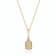 Gin & Grace 10K Yellow Gold Real Diamond(I1) Statement Pendant
Necklace with Natural Opal