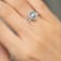 Gin & Grace 14K White Gold Aquamarine Ring with Diamond