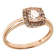 Gin & Grace 14K Rose Gold Cushion Cut Morganite with Diamond Ring