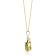 Gin and Grace 10K Yellow Gold Peridot Pendant with Diamonds