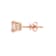 Gin & Grace 14K Rose Gold Stud Earring with Genuine Morganite
