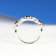 Gin & Grace 18K White Gold Real Diamond Ring (I1) with Natural Blue Sapphire