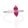 Gin & Grace 18K White Gold Ruby and Diamond Ring