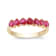 Gin & Grace 14K Yellow Gold Anniversary Engagement Ring (I1) with
Genuine Ruby