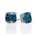 Gin & Grace 14K White Gold Stud Earring with London Blue Topaz