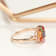 Gin & Grace 14K Rose Gold Real Diamond Ring (I1) with Natural Multi Sapphire