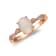 Gin & Grace 14K Rose Gold Opal Ring with Diamond (I1)