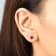Gin & Grace 10K Rose Gold Raspberry color Natural Rodholite Garnet
Stud Earring