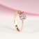 Gin & Grace 14K Rose Gold Real Diamond Ring (I1) with Genuine
Morganite & Pink Tourmaline