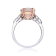 Gin & Grace 14K Two Tone Gold Morganite with Diamond Ring