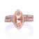 Gin & Grace 14K Rose Gold Real Diamond Ring (I1) with Genuine Morganite