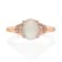 Gin & Grace 14K Rose Gold Real Diamond Ring (I1) with Natural Opal