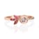 Gin & Grace 14K Rose Gold Real Diamond Ring (I1) with Genuine
Morganite & Pink Tourmaline