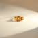 Gin & Grace 14K Yellow Gold Real Diamond Anniversary Ring (I1) with
Natural Citrine 3 Stone