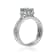 Gin & Grace 14K White Gold Blue Aquamarine with Diamond (I1) Ring