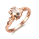 Gin & Grace 10K Rose Gold Morganite and Diamond Engagement Ring
