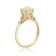 Gin & Grace 14K Yellow Gold White Ethiopian Opal with Diamond (I1) Ring