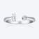 Gin & Grace 18K White Gold Natural White Diamond Ring