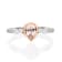 Gin & Grace 14K Two Tone Gold Real Diamond Ring (I1) with Genuine Morganite