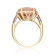 Gin & Grace 14k Rose Gold Morganite With Diamond Ring