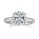 Gin & Grace 14K White Gold Blue Aquamarine Ring with Diamond