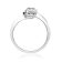 Gin & Grace 18K White Gold Diamond Ring with Blue Sapphire