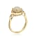 Gin & Grace 14K Yellow Gold White Natural Ethiopian Opal Wtih Real
Diamond (I1) Ring