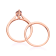 Gin & Grace 14K Rose Gold Morganite with Diamond (I1) Ring