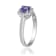 Gin & Grace 10K White Gold Tanzanite and Diamond Ring