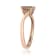 Gin & Grace 14k Rose Gold Genuine Morganite With Natural Diamond
(I1) Statement Ring