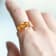 Gin & Grace 14K Yellow Gold Real Diamond Anniversary Ring (I1) with
Natural Citrine 3 Stone