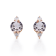 Gin & Grace 10K Rose Gold Genuine Morganite and Real Diamond (I1) Earring