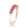 Gin & Grace 14K Yellow Gold Anniversary Engagement Ring (I1) with
Genuine Ruby