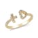 Gin & Grace 14K Yellow Gold Round-cut Real White Diamond (I1) Ring