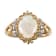 Gin & Grace 14K Yellow Gold Natural Australian Opal & Real
Diamond (I1) Ring