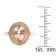 Gin & Grace 10K Rose Gold Real Diamond Ring (I1) with Genuine Morganite