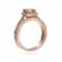 Gin & Grace 14K Rose Gold Real Diamond Ring (I1) with Genuine Morganite
