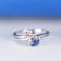 Gin & Grace 14K White Gold Real Diamond Ring (I1) with Natural Pink
Sapphire & Sapphir