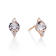 Gin & Grace 10K Rose Gold Genuine Morganite and Real Diamond (I1) Earring