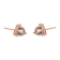 Gin & Grace 14K Rose Gold Stud Earring with Genuine Morganite
