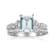 Gin & Grace 14K White Gold Blue Aquamarine with Diamond (I1) Ring