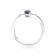 Gin & Grace 14K White Gold Natural Blue Sapphire & Real Diamond
(I1) Ring