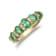 Gin and Grace 14K Yellow Gold Natural Zambian Emerald Ring with Natural Diamonds