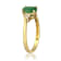 Gin & Grace 10K Yellow Gold Emerald &  Diamond Ring