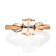 Gin & Grace 10K Rose Gold Morganite and Diamond Ring
