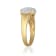 Gin & Grace 10K Yellow Gold Natural Australian Opal & Real
Diamond (I1) Statement Ring
